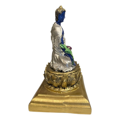 Buda De La Salud Y Meditación 15 Cm Escultura De Resina by HEREJE
