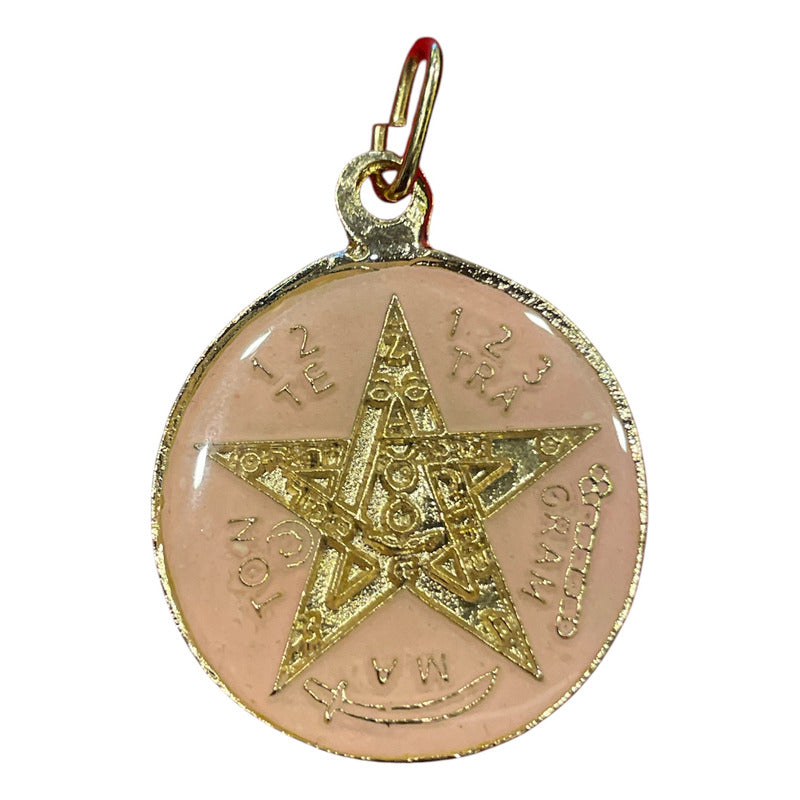 Pentagrama Ritualizado Mediano 7 Metales Tetragramaton 25mm by ARTICULOS ESOTERICOS LETY
