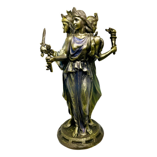 Estatua Hecate Triple Diosa Resina 21cm by HEREJE