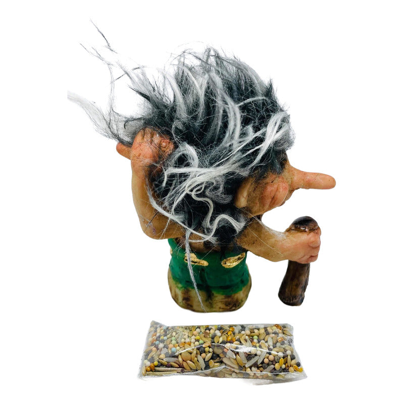 Troll Éxito 3 Cabezas + Semillas + Hoja Activación 10 Cm by HEREJE