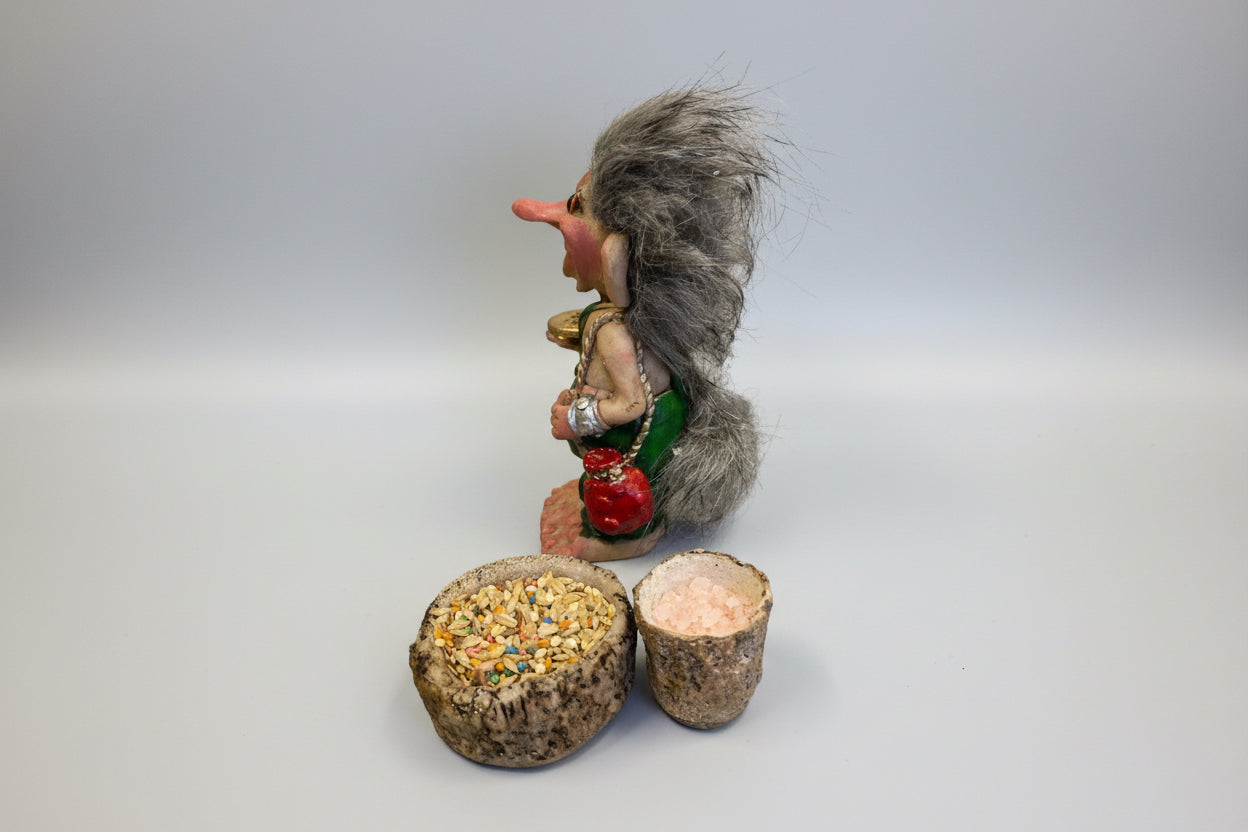 Troll Prosperidad + Comedero 10 Cm Figura Resina Nacional Variado by HEREJE