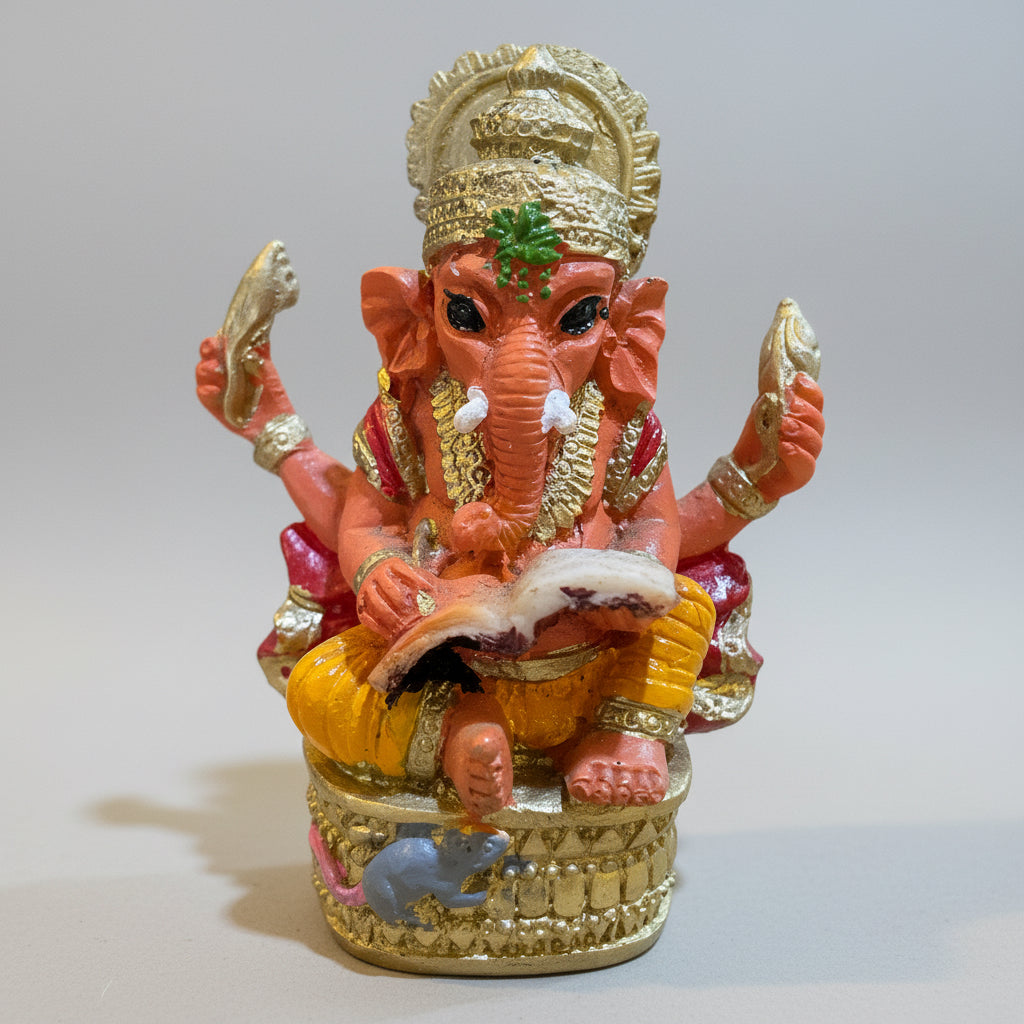 Ganesh Figura Resina Dios De La Prosperidad 7.5 Cm 1 Pieza by ARTICULOS ESOTERICOS LETY