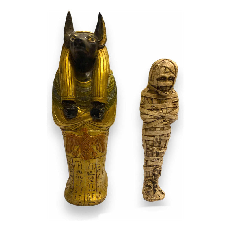 Sarcófago De Anubis Figura De Resina 19 Cm Dorado by HEREJE