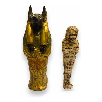 Sarcófago De Anubis Figura De Resina 19 Cm Dorado by HEREJE