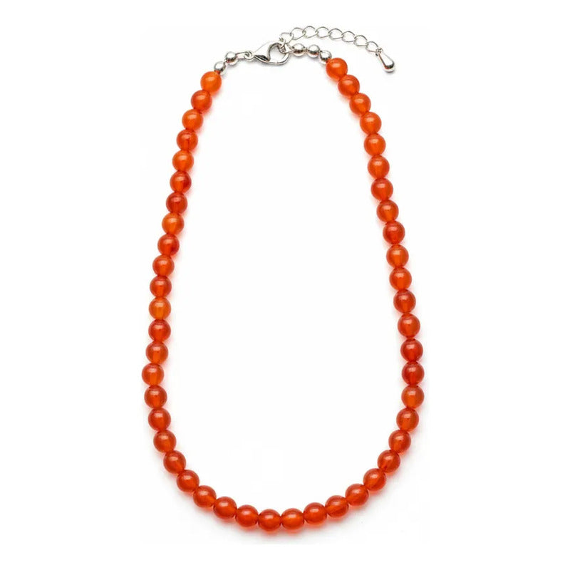 Amatista Collar De Piedra Natural Cornalina by HEREJE