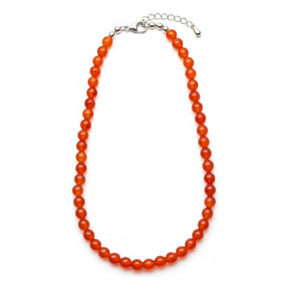 Amatista Collar De Piedra Natural Cornalina by HEREJE
