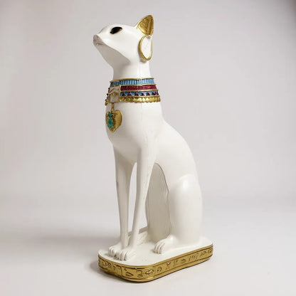 Bastet Egipcio Escultura De Resina 34x17x11 Cm by HEREJE