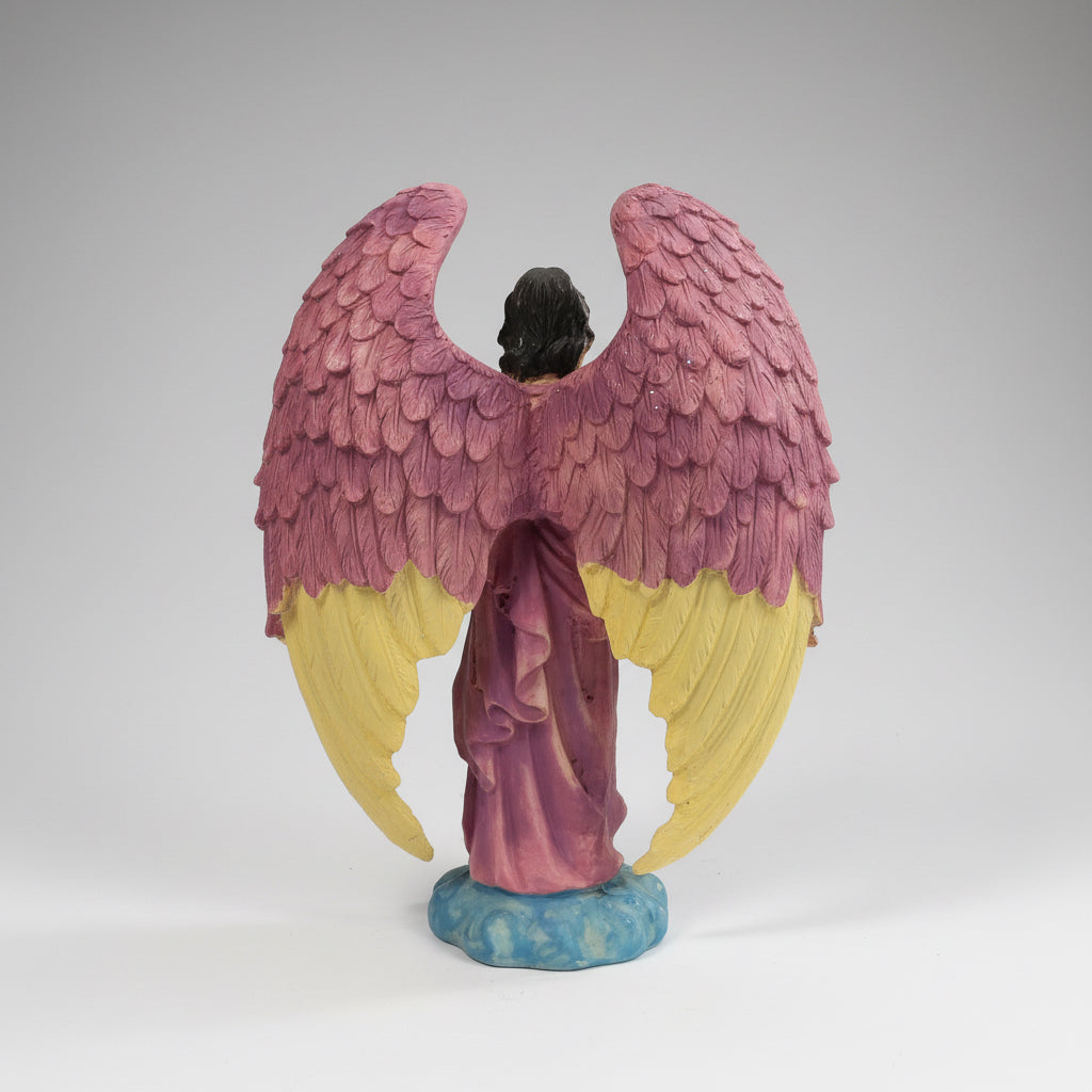 Metatron Arcangel En Resina Nacional Pintado Artesanal 23 Cm Morado by HEREJE