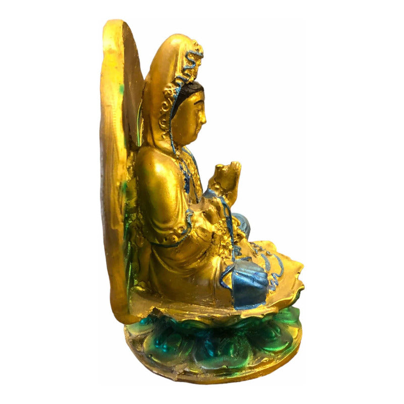 Kwan Yin Con Círculo Dorado by HEREJE