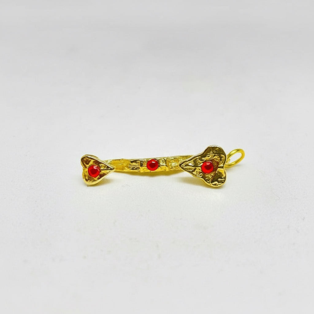 Ru Yi Amuleto Feng Shui Baño De Oro Con Cristal 4 Cm by HEREJE