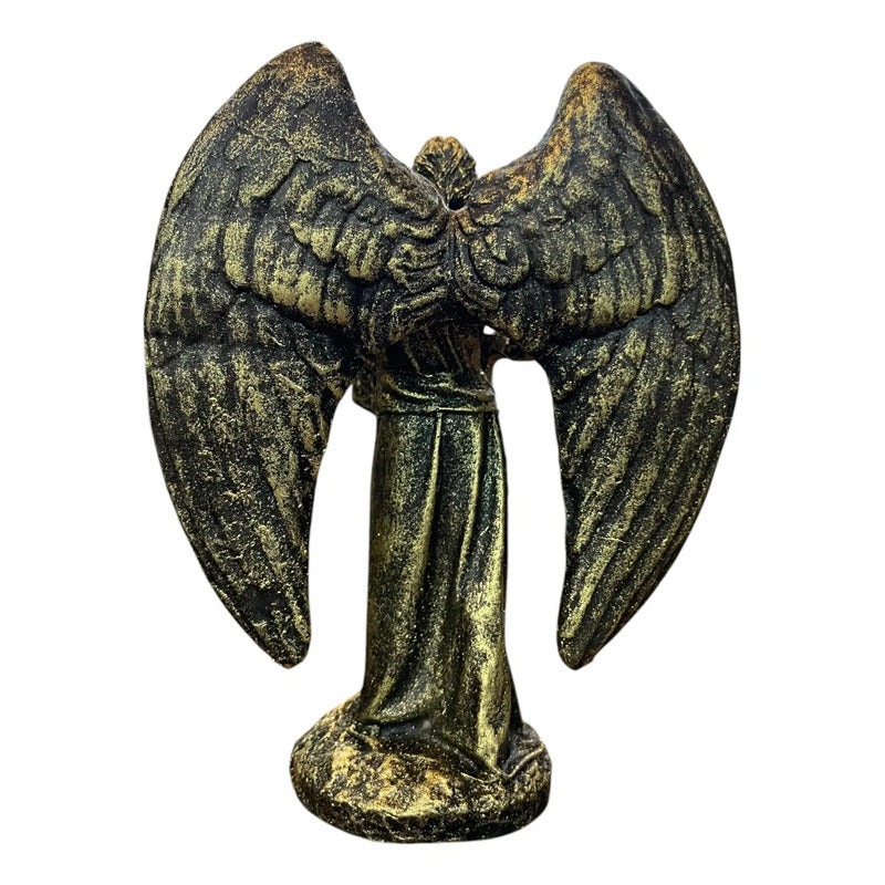 Figura Arcángel Metatrón Con Cubo En Resina 11 Cm Dorado Oscuro by HEREJE