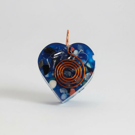 Orgonita Colgante Corazon Dije Amuleto Limpia La Energía by HEREJE