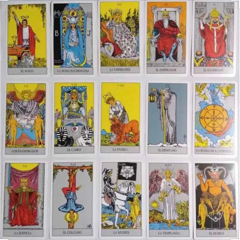 Tarot Rider + Instructivo + Amuleto + Morral Import. 12.5cm by HEREJE