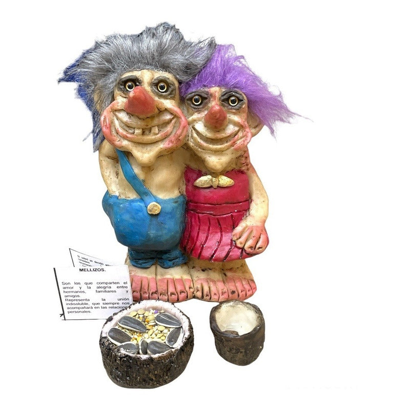 Troll Mediano + Comedero + Bebedero +semillas Varios Modelos by ARTICULOS ESOTERICOS LETY
