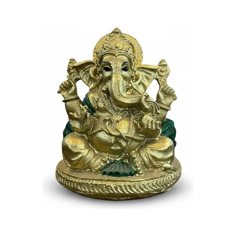 Ganesh Figura De Resina De 8 Cm De Atura Dorado by HEREJE