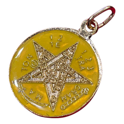Pentagrama Ritualizado Mediano 7 Metales Tetragramaton 25mm by ARTICULOS ESOTERICOS LETY