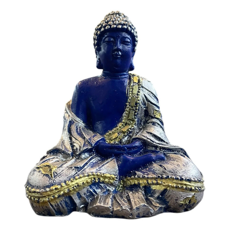 Buda Tapete Negro 13x9x6 Azul by HEREJE