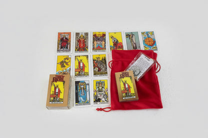 Tarot Rider Mini + Morral + Amuleto + Instructivo 8cm by HEREJE
