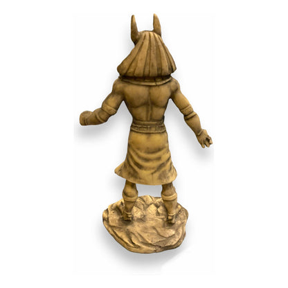 Anubis Manzana 25cm Figura De Resina Hueso by HEREJE