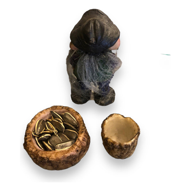 Troll Guardián +comedero 9cm Figura En Resina Nacional Verde Oscuro by HEREJE