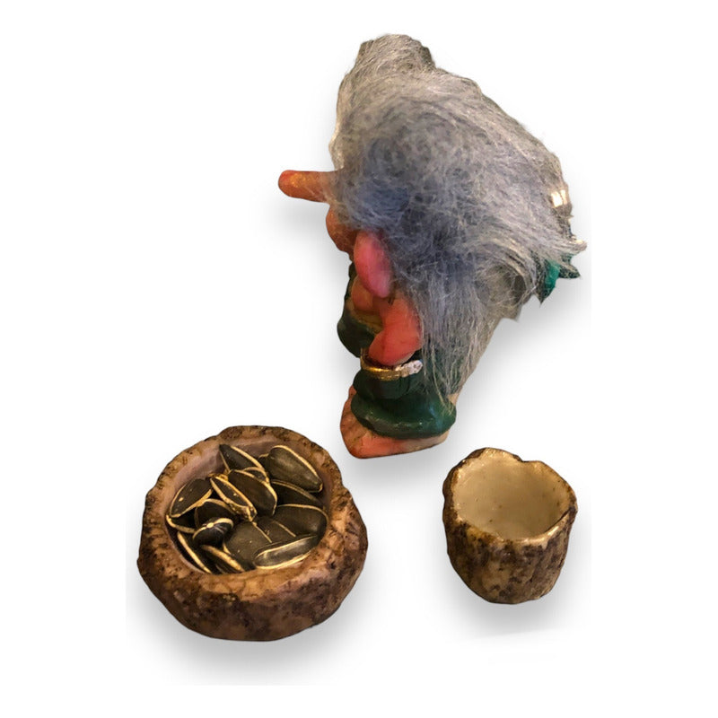 Troll Amor + Comedero 9 Cm Alto En Resina Nacional. Amor by HEREJE