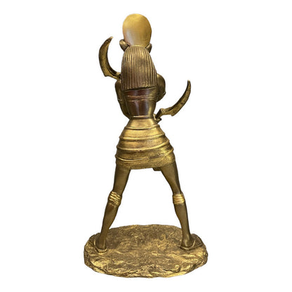 Sejmet Egipcio Figura De Resina 27cm Alto Tipo Bronce Tipo Bronce by HEREJE