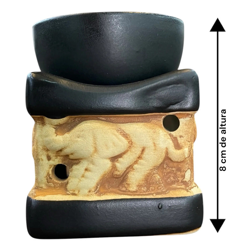 Difusor De Aroma De Vela De 8 Cm De Altura Negro by HEREJE