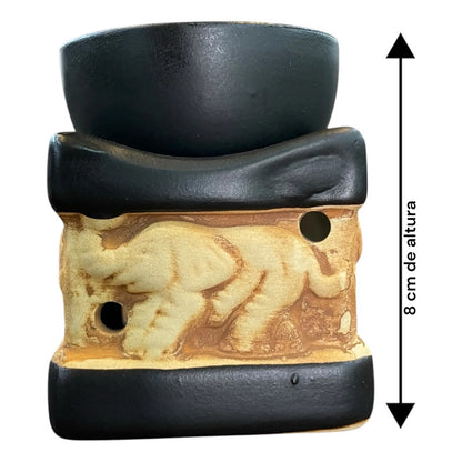 Difusor De Aroma De Vela De 8 Cm De Altura Negro by HEREJE