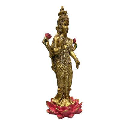 Lakshmi Diosa Fortuna Resina Artesanal Ritualizado. by HEREJE