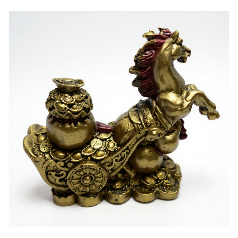 Caballo Año Chino 11x10x4cm Escultura De Resina by HEREJE