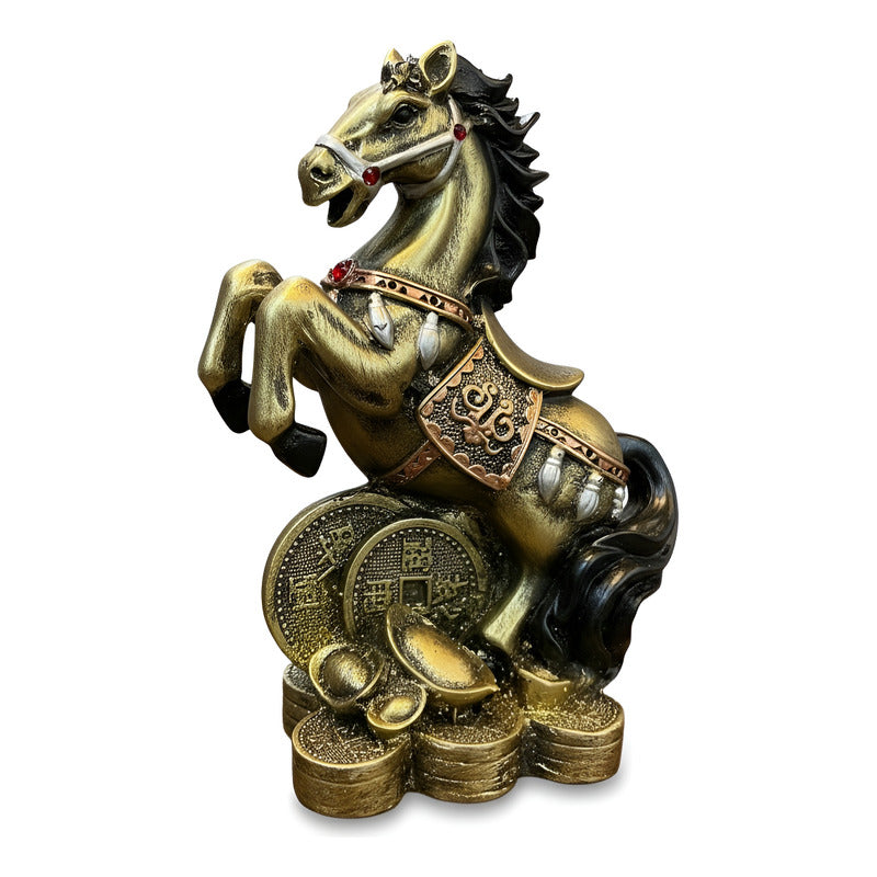 Caballo Año Chino Estatua De Resina 18x13x8.5 Cm by HEREJE