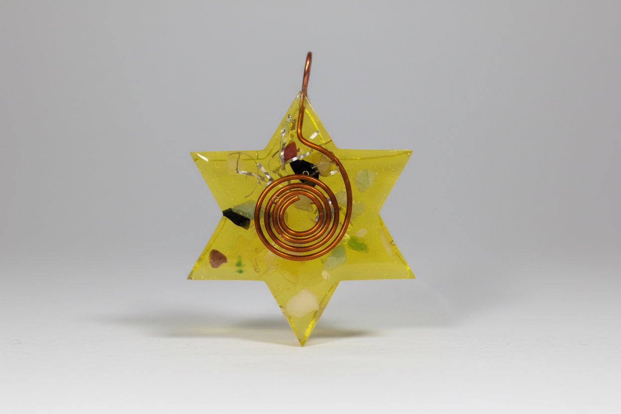 Orgonita Colgante Dije Amuleto Para Limpiar Energía Estrella by HEREJE