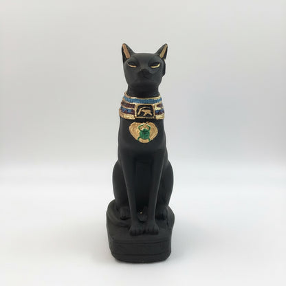 Gato Egipcio Resina Nacional 17.5cm Negro by ARTICULOS ESOTERICOS LETY
