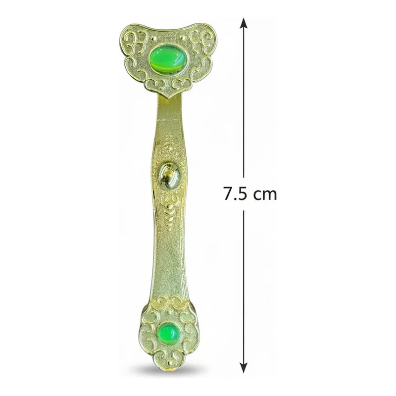 Ru Yi Amuleto De Metal Para La Riqueza 7.5 Cm Dorado by HEREJE