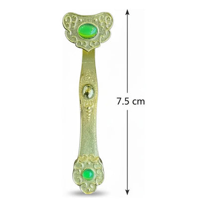 Ru Yi Amuleto De Metal Para La Riqueza 7.5 Cm Dorado by HEREJE