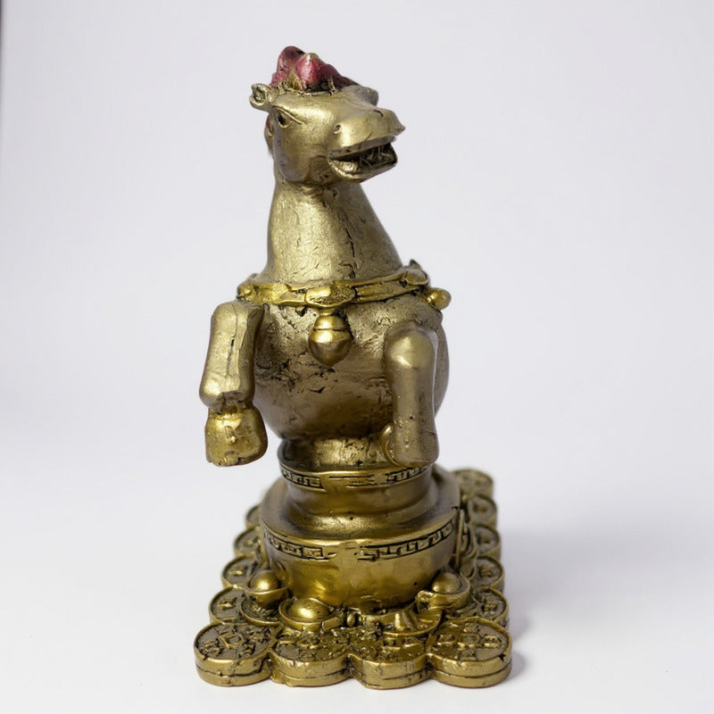 Caballo Del Año Chino Escultura De Resina 12x10x6cm by HEREJE