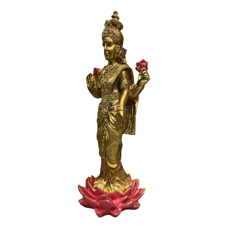 Lakshmi Diosa Fortuna Resina Artesanal Ritualizado. by HEREJE