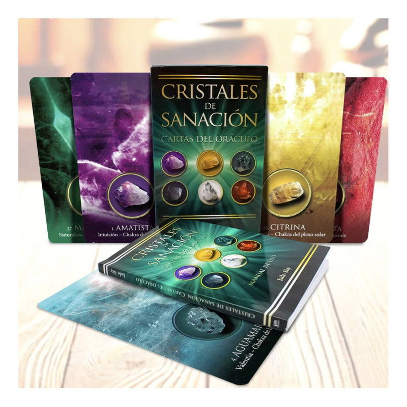 Oráculo Cristales De Sanación 44 Cartas + Guía Esotérica by HEREJE