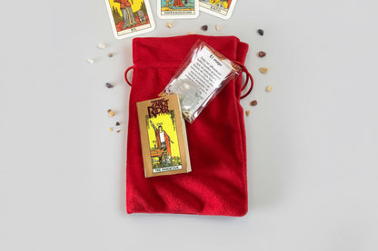 Tarot Rider Mini + Morral + Amuleto + Instructivo 8cm by HEREJE