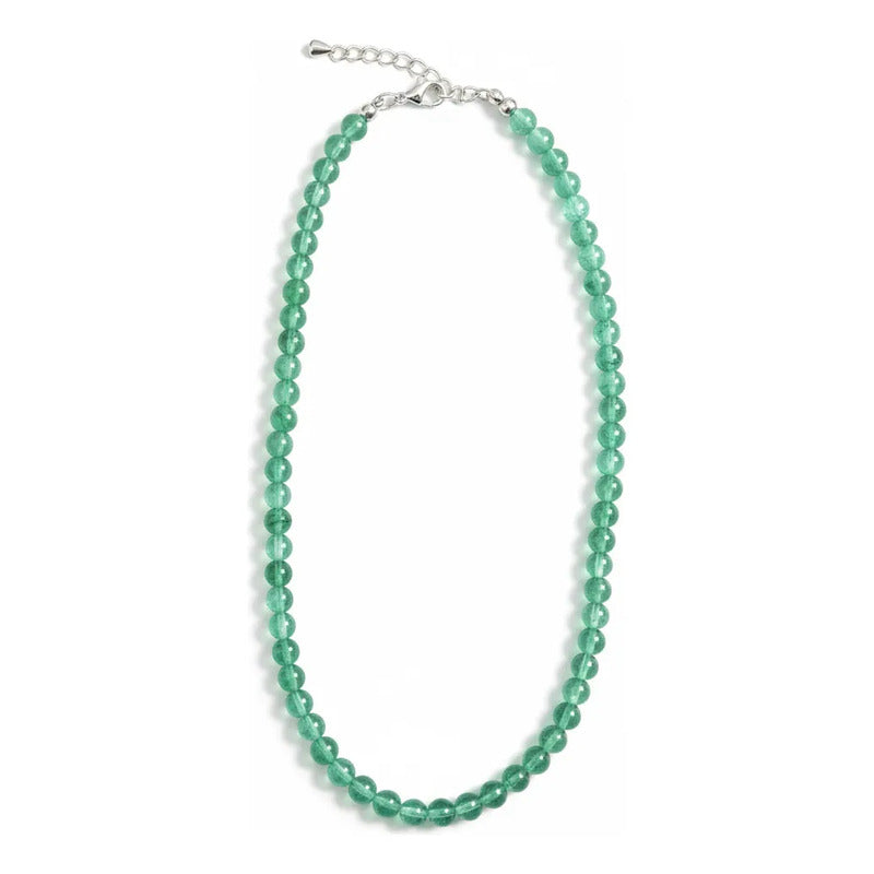 Amatista Collar De Piedra Natural Aventurina Verde by HEREJE