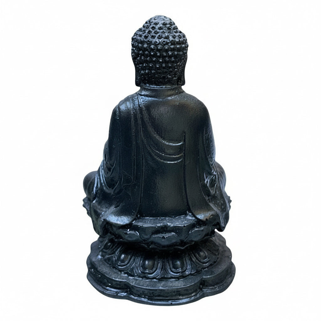 Buda Negro Base Redonda 10cm Negro by ARTICULOS ESOTERICOS LETY