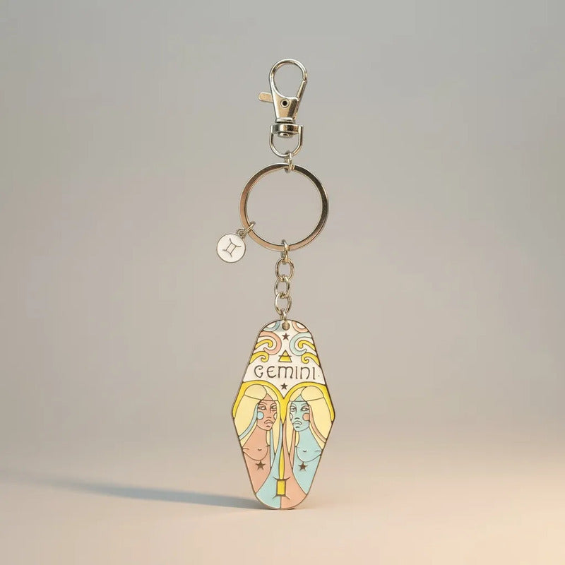 Llavero Zodiacal Hereje Diseño Astrológico Original Geminis by HEREJE