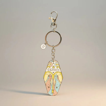 Llavero Zodiacal Hereje Diseño Astrológico Original Geminis by HEREJE