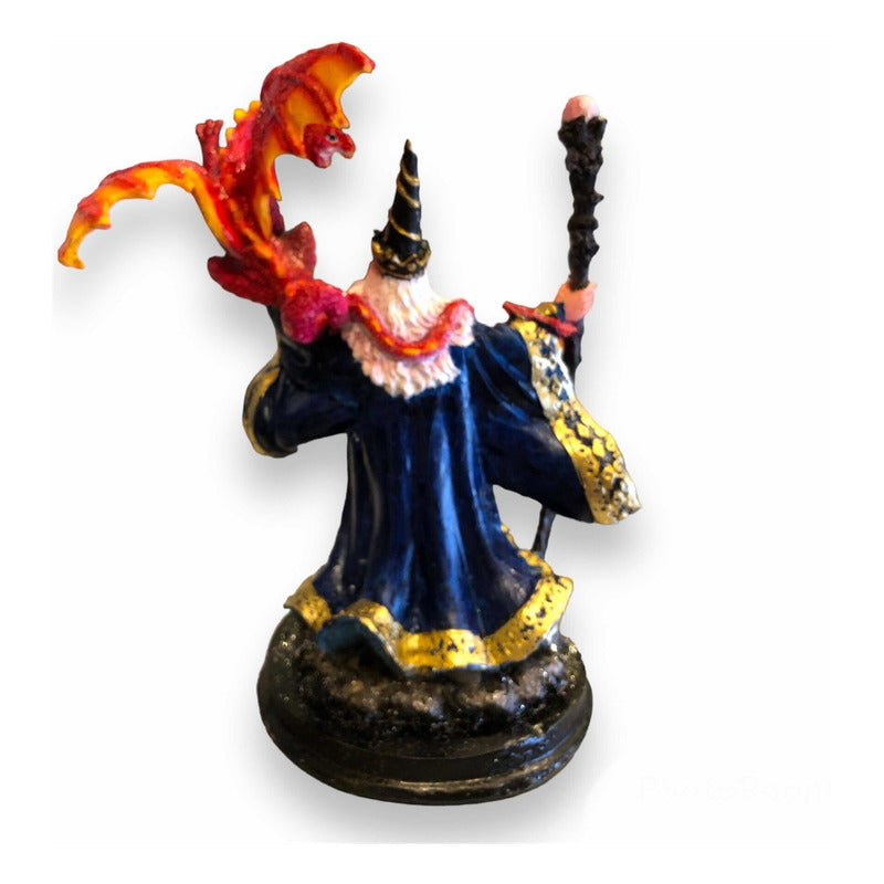 Merlin Con Dragón Figura De Resina Variado by ARTICULOS ESOTERICOS LETY