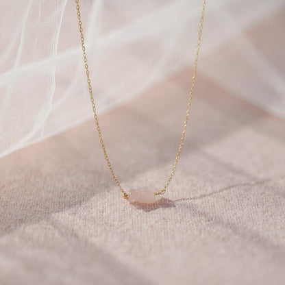 Collar Aquíje Pedra Cuarzo Dorado 45 Cm by HEREJE