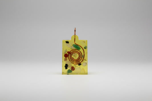 Orgonita Colgante Dije Amuleto Limpia La Energía Rectangulo by HEREJE