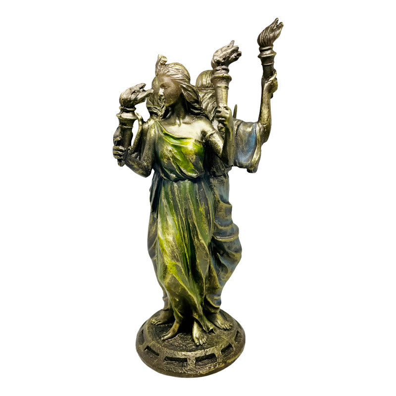 Estatua Hecate Triple Diosa Resina 21cm by HEREJE