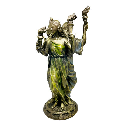 Estatua Hecate Triple Diosa Resina 21cm by HEREJE