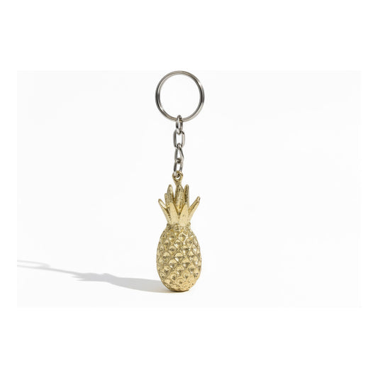 Piña Dorada Llavero De Metal Para El Feng Shui De 4 Cm Alto Dorado by HEREJE