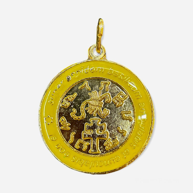 Exterminador Talisman Amulento Encapsulado Y Baño De Oro 3cm by ARTICULOS ESOTERICOS LETY
